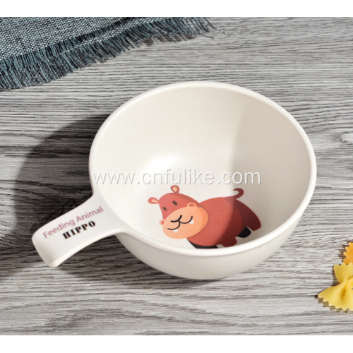 Colorful Fun Cartoon Character Bamboo Bowls